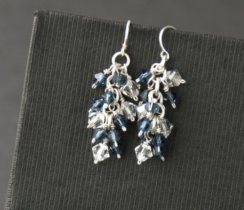 Crystal Burst Earrings Wire Jewelry Pattern