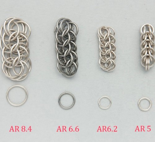 Designing with Chain Maille - Aspect Ratio for Full Persian Weave