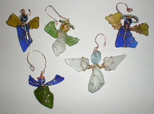 Wire Wrapped Angel Ornaments