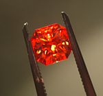 Judy Ellis's September Birthstone - Sapphire - , General Education, Design, , Faceted padparadscha