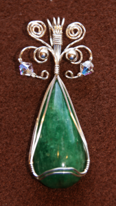 Judy Ellis's Gem Profile- Emerald - , General Education, , Emerald in Sterling Silver wire