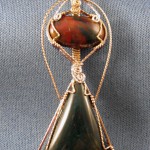 Dale Armstrong's Gem Profile- Bloodstone - , General Education, , Bloodstone Jasper Cabochon Pendant