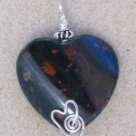 Dale Armstrong's Gem Profile- Bloodstone - , General Education, , Bloodstone heart pendant