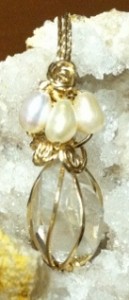 Dale Armstrong's Gem Profile- Quartz Introduction - , General Education, , Gold Wire Wrapped quartz pendant