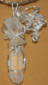 Dale Armstrong's Gem Profile- Quartz Introduction - , General Education, , Quartz crystal wrapped in silver wire