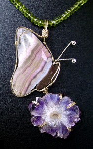 Dale Armstrong's Gem Profile- Amethyst - , General Education, , Stalactite Slice of Amethyst Geode