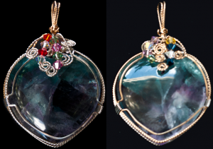 Dale Armstrong's Gem Profile- Fluorite - , General Education, , Fluorite reversible pendant