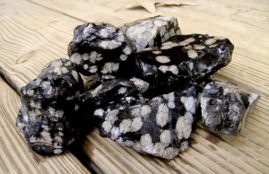 Dale Armstrong's Gem Profile- Obsidian - , General Education, , Rough snowflake obsidian