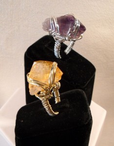 Dale Armstrong's Gem Profile- Citrine and Ametrine - , General Education, , Wire wrapped rings