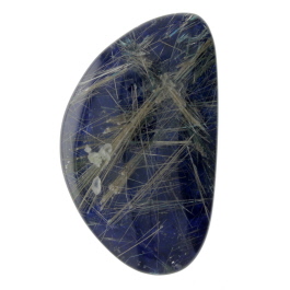 Judy Ellis's Gem Profile- Rutilated Quartz - , General Education, , Rutilated Lapis cab