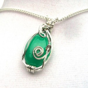 Judy Ellis's Gem Profile- Chrysoprase - , General Education, , Chrysprase Pendant