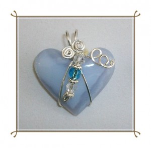 Judy Ellis's Gem Profile- Chalcedony - , General Education, , Chalcedony Heart Pendant