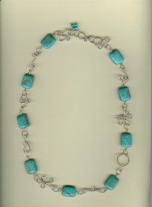 Judy Ellis's Gem Profile- Magnesite - , General Education, , Magnesite square bead necklace