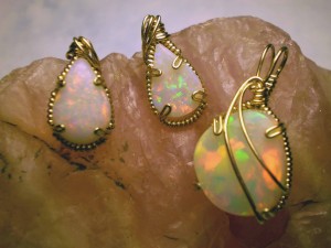 Dale Armstrong's Gem Profile- Opal Introduction - , General Education, , Opal earrings and pendant