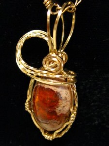 Dale Armstrong's Gem Profile- Common Opal - , General Education, , Jelly or fire opal wrapped in gold filled wire