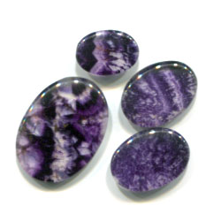 Judy Ellis's Gem Profile- Derbyshire Blue John - , General Education, , Blue John Cabochon