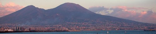 Judy Ellis's Gem Profile- Vesuvianite - , General Education, , City of Naples with Mount Vesuvius at sunset