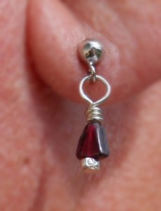 Judy Ellis's Gem Profile- Garnet - , General Education, , Garnet earring