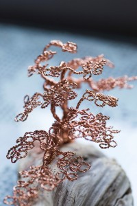 Judy Ellis's Copper Roses - , Inspiration, Design, Copper wire tree