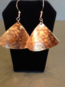 Judy Ellis's Copper Roses - , Inspiration, Design, Copper earrings