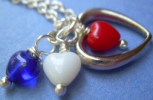 Judy Ellis's Remembering the Fallen - , Inspiration, Beads, Heart necklace