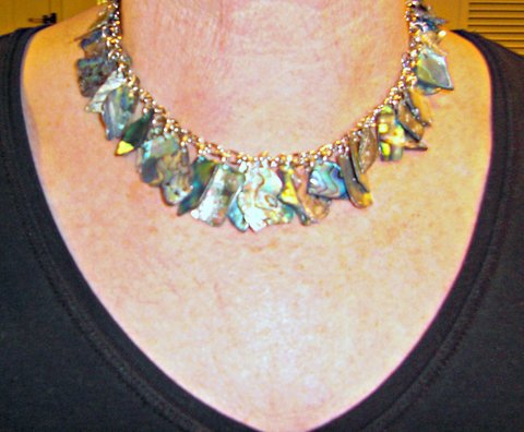 Judy Ellis's Gem profile- Paua and Abalone - , General Education, , Australian Shell Necklace