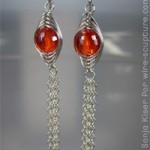 Judy Ellis's Introduction to Chain - , General Education, Design, Herringbone chain earrings