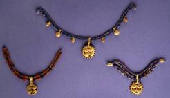 Judy Larson's Coiled Wire Jewelry Series Part 1 - Everything New is Old - <b>Sumerian Jewelry:</b>, Classic Wire Jewelry, Coiling, Coiling Wire, Wire Coiling, Loops, Wire Loop, Wrapped Wire Loop, , Sumerian necklaces