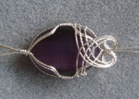 Cathrine King's Faberge Egg Pendant  - , Classic Wire Jewelry, Wire Wrapping, Wrapping, Wire Wrapping Jewelry, 