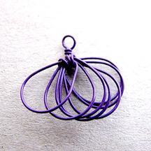 Albina Manning's Fan Fun Earrings - , Contemporary Wire Jewelry, Wire Wrapping, Wrapping, Wire Wrapping Jewelry, Pulling coils apart.