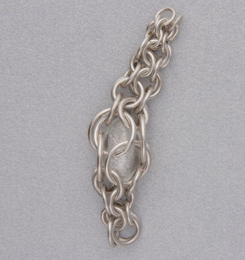 Kylie Jones's Venetian Glass Chain Maille Bracelet - , Chain Maille Jewelry, Making Chain, Chain Making , add 1 row of 5mm and then 4.1mm jump rings