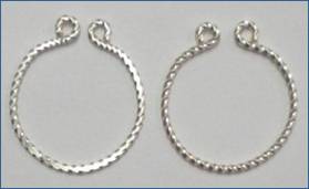 Judy Larson's Crazy Hoop Earrings - , Contemporary Wire Jewelry, Coiling, Coiling Wire, Wire Coiling, Loops, Wire Loop, Wrapped Wire Loop, Wire Wrapping, Wrapping, Wire Wrapping Jewelry, Hammering the circles, connecting loops.