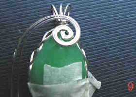 Paul Harrison's Shannons Delight  - , Contemporary Wire Jewelry, Coiling, Coiling Wire, Wire Coiling, Spirals, Wire Spiral, Spiral Wire Wrap, Wire Wrapping, Wrapping, Wire Wrapping Jewelry, Adding decoration wires.