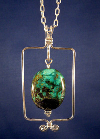 Sherrie Lingerfelt's Interchangeable Pendant Frame - , Classic Wire Jewelry, Wire Wrapping, Wrapping, Wire Wrapping Jewelry, 