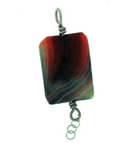 Dale Armstrong's Quick Bead and Wire Pendant - , Contemporary Wire Jewelry, Loops, Wire Loop, Wrapped Wire Loop, Wire Wrapping, Wrapping, Wire Wrapping Jewelry, Make and wrap a loop for the bail.