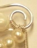 Judy Larson's Swagged Pearl Pendant - , Contemporary Wire Jewelry, Loops, Wire Loop, Wrapped Wire Loop, Spirals, Wire Spiral, Spiral Wire Wrap, Wire Wrapping, Wrapping, Wire Wrapping Jewelry, Cutting 26 gauge wire for the first bead swag.