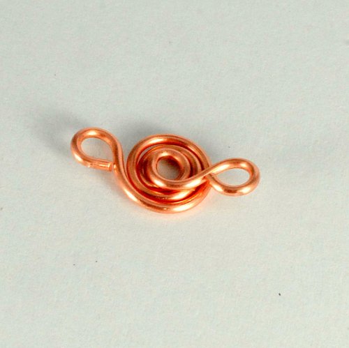 Dawn Horner's Spiral Link Connector Bracelet - , Contemporary Wire Jewelry, Loops, Wire Loop, Wrapped Wire Loop, Spirals, Wire Spiral, Spiral Wire Wrap, Wire Wrapping, Wrapping, Wire Wrapping Jewelry, Finished spiral.