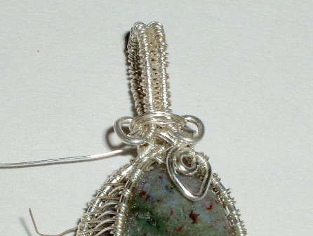 Abby Hook's Seed of Change Pendant - Bind., Wire Weaving, Weaving, Wire Weaving, Weaving Wire, bind the bail