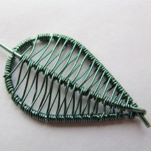 Albina Manning's Birch Leaf Earrings - , Wire Weaving, Coiling, Coiling Wire, Wire Coiling, Wire Wrapping, Wrapping, Wire Wrapping Jewelry, Weaving, Wire Weaving, Weaving Wire, Continued Wrapping.