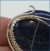 Judy Larson's Pearl of the Sea Woven Pendant - , Wire Weaving, Coiling, Coiling Wire, Wire Coiling, Lashing, Wire Lashing, Wire Wrapping, Wrapping, Wire Wrapping Jewelry, Weaving, Wire Weaving, Weaving Wire, Wrapping the wire.