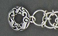 Marilyn Gardiner's Japanese Origami Bracelet - , Chain Maille Jewelry, Making Chain, Chain Making , Toggle clasp added