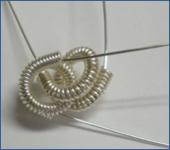 Judy Larson's Coiled Rosette Link - , Findings & Components, Toggles & Clasps, Earwire & Headpin, Coiling, Coiling Wire, Wire Coiling, Findings, Clasps, Components, Loops, Wire Loop, Wrapped Wire Loop, Spirals, Wire Spiral, Spiral Wire Wrap, Sterling Silver wire rosettes