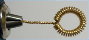 Judy Larson's Coiled Rosette Link - , Findings & Components, Toggles & Clasps, Earwire & Headpin, Coiling, Coiling Wire, Wire Coiling, Findings, Clasps, Components, Loops, Wire Loop, Wrapped Wire Loop, Spirals, Wire Spiral, Spiral Wire Wrap, Using wire twister