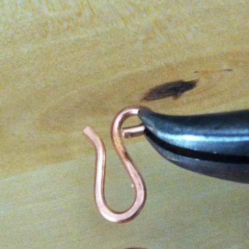 Kate Richbourg's Wire Hook Clasp  - , Findings & Components, Toggles & Clasps, Earwire & Headpin, Findings, Clasps, Components, Loops, Wire Loop, Wrapped Wire Loop, Using Chain nose or bent nose pliers to open loop