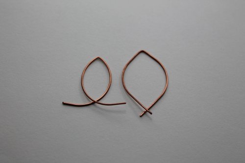 Abby Hook's Embellished Artisan Ear Wires - Finish shaping, Findings & Components, Toggles & Clasps, Earwire & Headpin, Lashing, Wire Lashing, Findings, Clasps, Components, shape with nylon jaw pliers