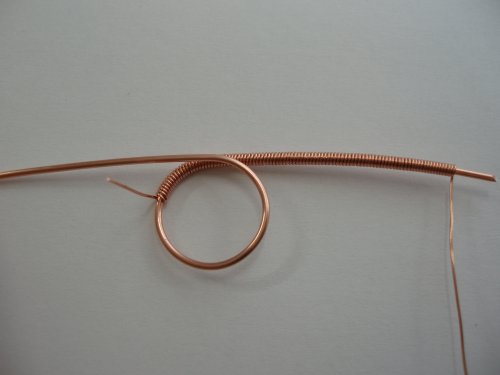 Abby Hook's Coiled T-bar and Toggle Clasp - Form the ring, Findings & Components, Toggles & Clasps, Earwire & Headpin, Coiling, Coiling Wire, Wire Coiling, coil