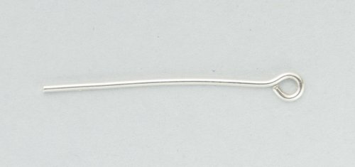 Kylie Jones's No-solder Post Ear Wires - , Findings & Components, Toggles & Clasps, Earwire & Headpin, Filing, Finishing, make a simple loopa nd bend the wire