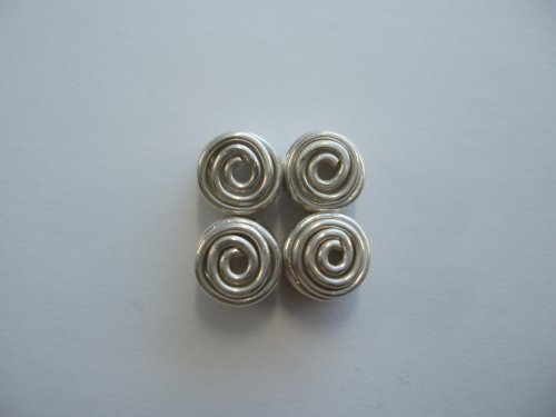 Abby Hook's Spiral Wire End Caps - Finish the Cap, Findings & Components, Toggles & Clasps, Earwire & Headpin, Spirals, Wire Spiral, Spiral Wire Wrap, finished caps