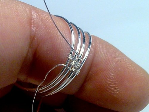 delilah's Beaded Bezel Wire Ring - , Wire Weaving, Spirals, Wire Spiral, Spiral Wire Wrap, Weaving, Wire Weaving, Weaving Wire, 