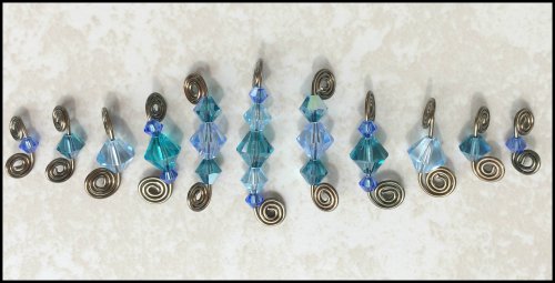 Kristal Wick's Whirly Twirly Bling Necklace - , Contemporary Wire Jewelry, Spirals, Wire Spiral, Spiral Wire Wrap, create more dangles